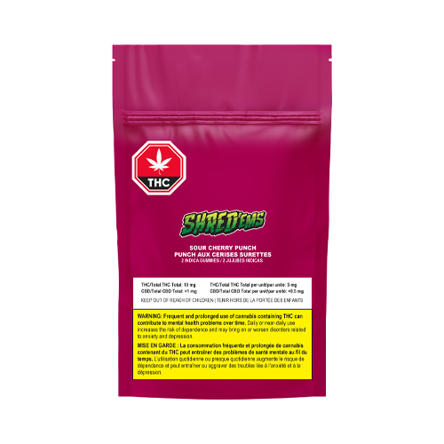 SHRED'EMS Sour Cherry Punch Soft Chews - SHRED'EMS Sour Cherry Punch Soft Chews