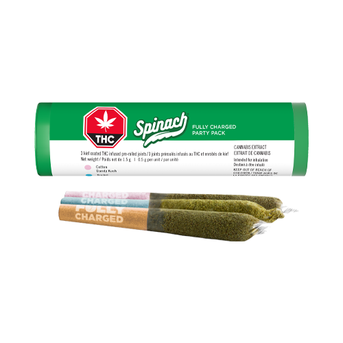 Spinach Fully Charged Beach Party Pack Infused Pre-roll - Spinach Fully Charged Beach Party Pack Infused Pre-roll