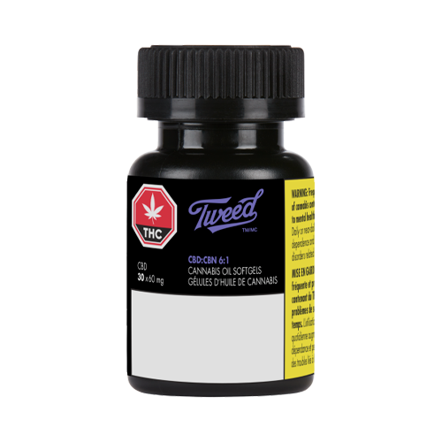 Tweed CBD:CBN 6:1 Capsules - Tweed CBD:CBN 6:1 Capsules