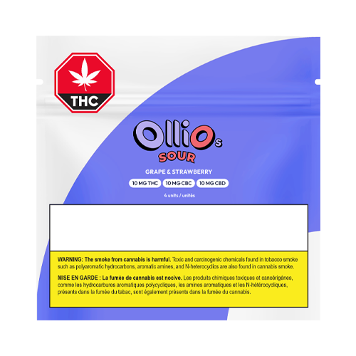 Olli Os Strawberry & Grape THC/CBC/CBD Soft Chews - Olli Os Strawberry & Grape THC/CBC/CBD Soft Chews
