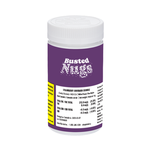 Busted Nugs Strawberry Rhubarb Crumble Milled - Busted Nugs Strawberry Rhubarb Crumble Milled