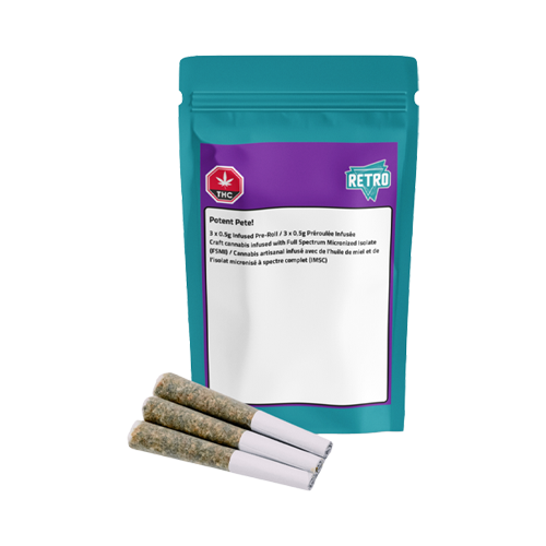 Retro Potent Pete Infused Pre-Roll - Retro Potent Pete Infused Pre-Roll