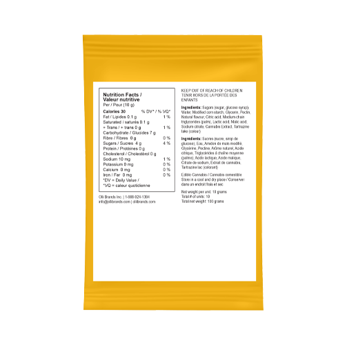 Olli StikiStix Sour Mango Haze 100 THC Multipack Rosin Soft Chews - Olli StikiStix Sour Mango Haze 100 THC Multipack Rosin Soft Chews