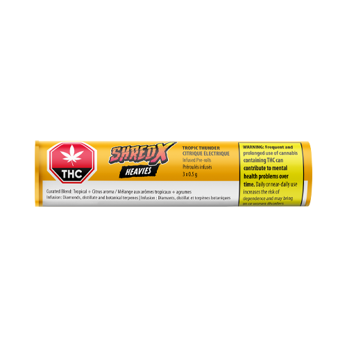 SHRED X Tropic Thunder Heavies Infused Pre-Roll - SHRED X Tropic Thunder Heavies Infused Pre-Roll